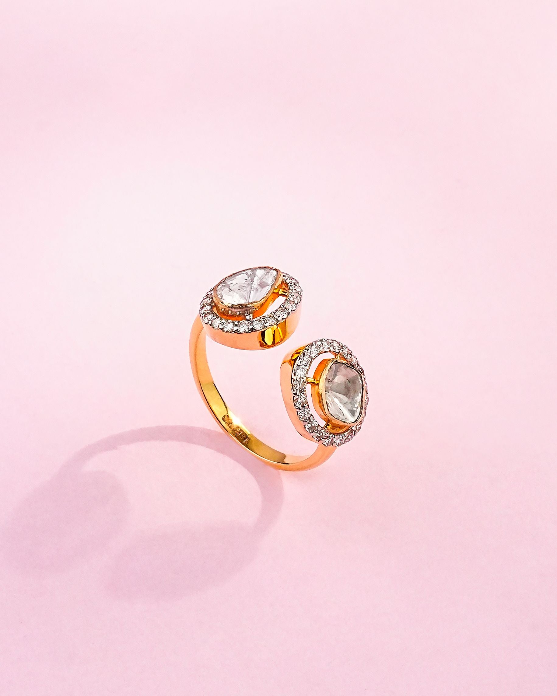 Alpana Polki And Diamond Ring