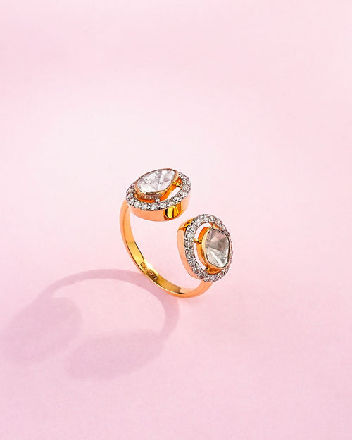 Tanaya Polki And Diamond Ring