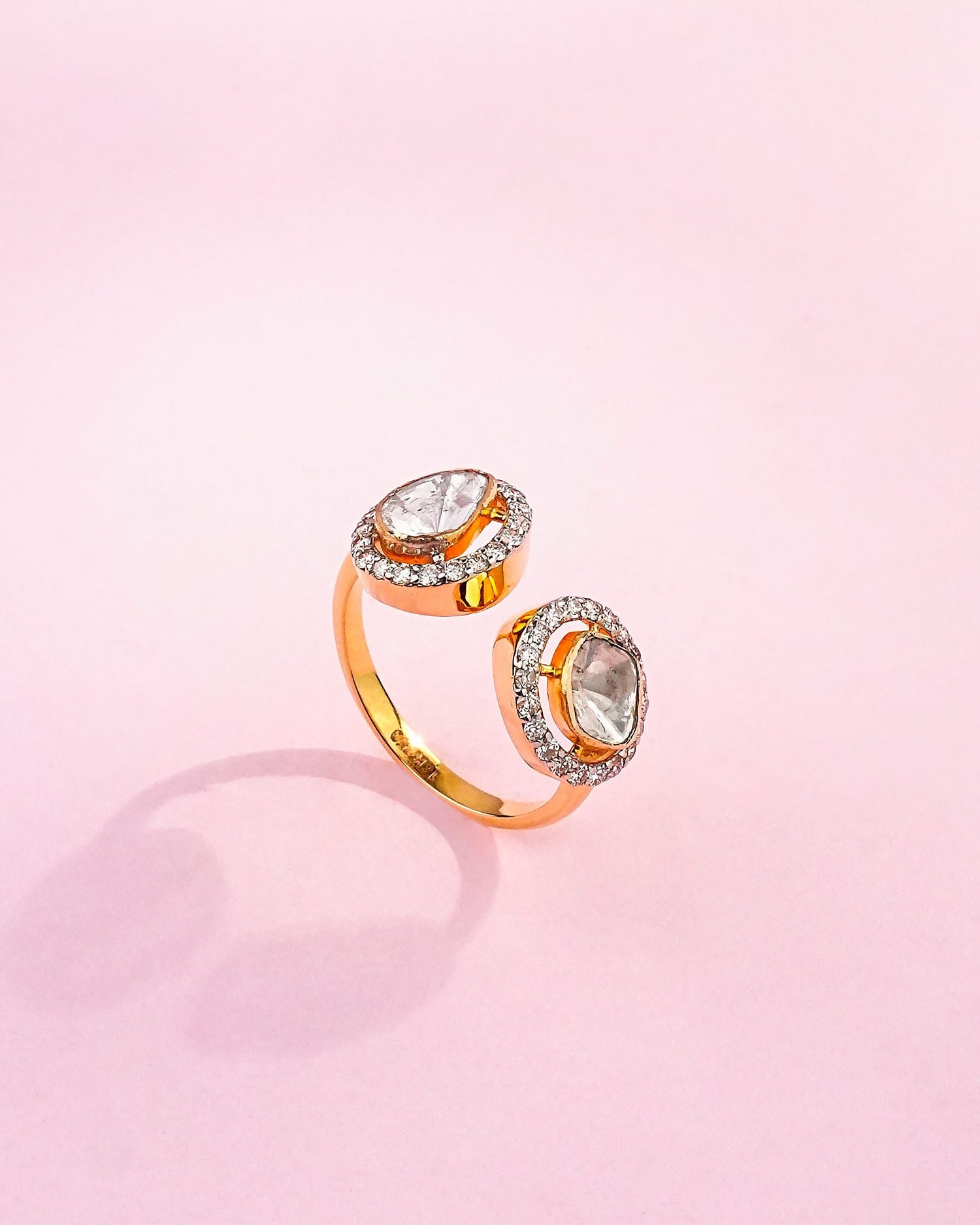 Tanaya Polki And Diamond Ring