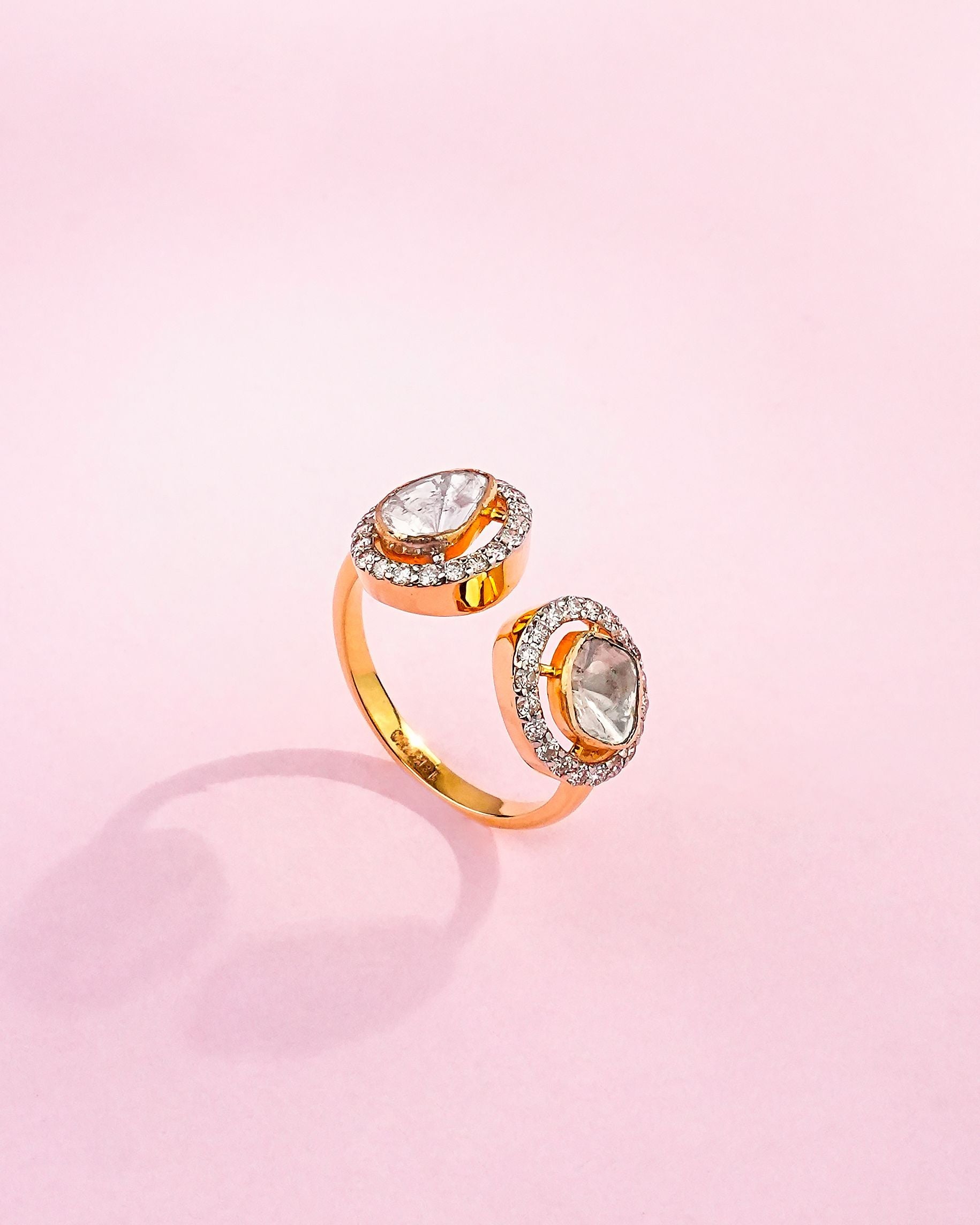 Tanaya Polki And Diamond Ring