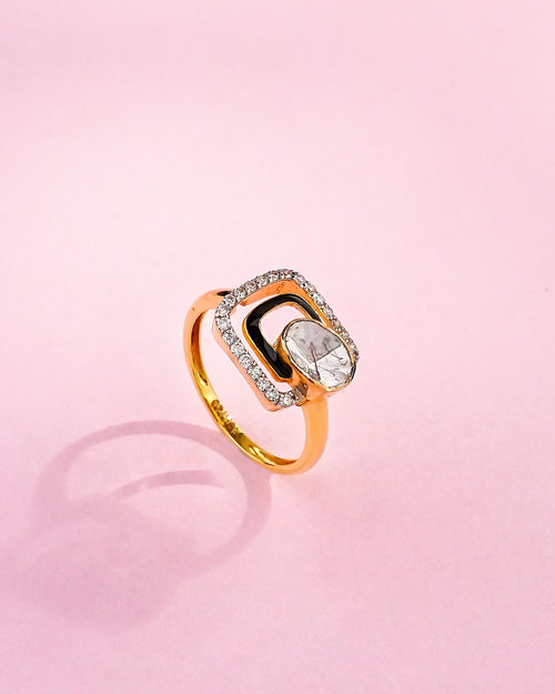 Alia Polki And Diamond Ring