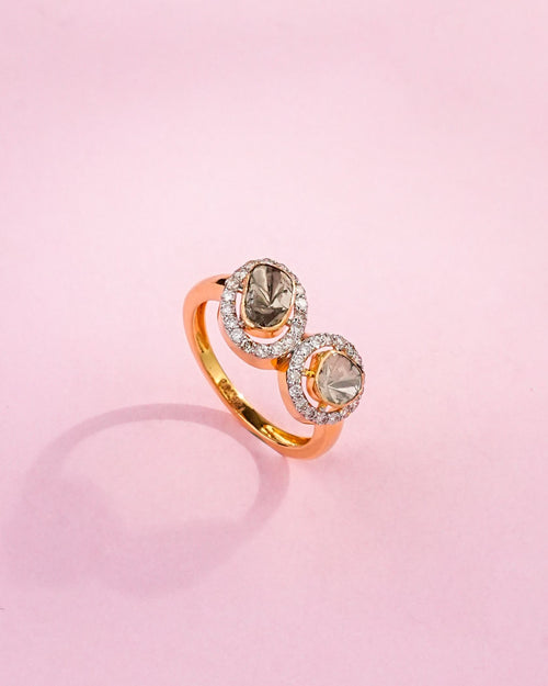 Amrita Polki And Diamond Ring