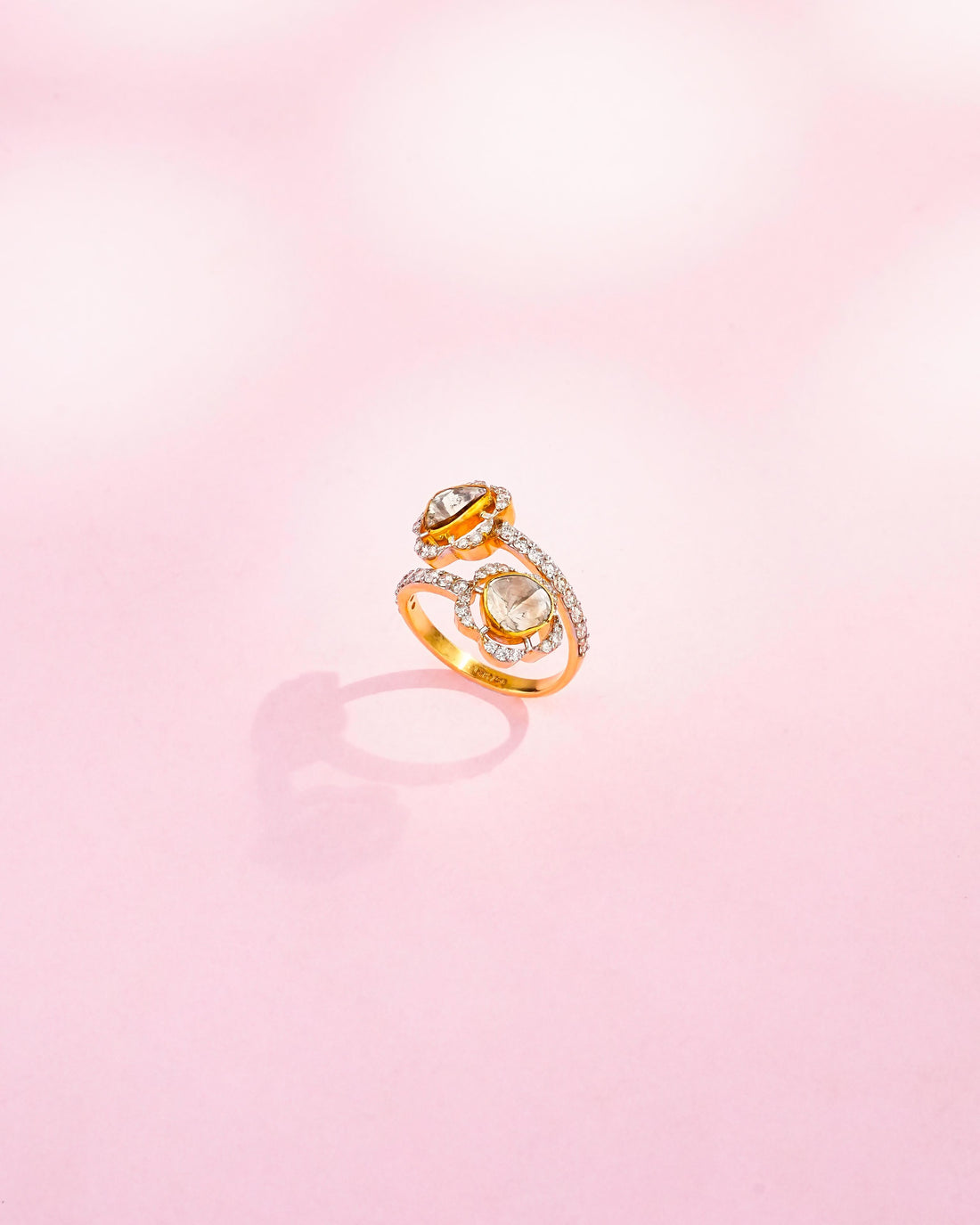 Enaira Polki And Diamond Ring