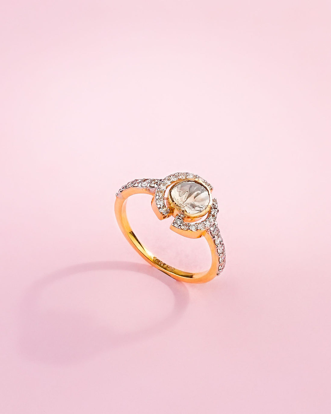 Eila Polki And Diamond Ring