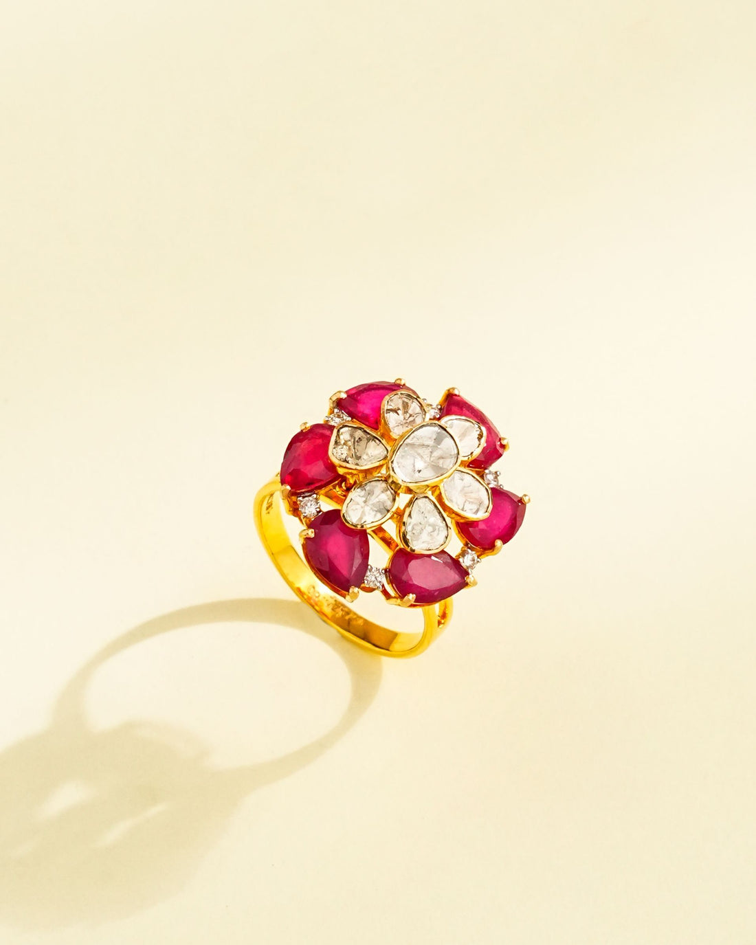 Lira Polki And Diamond Ring