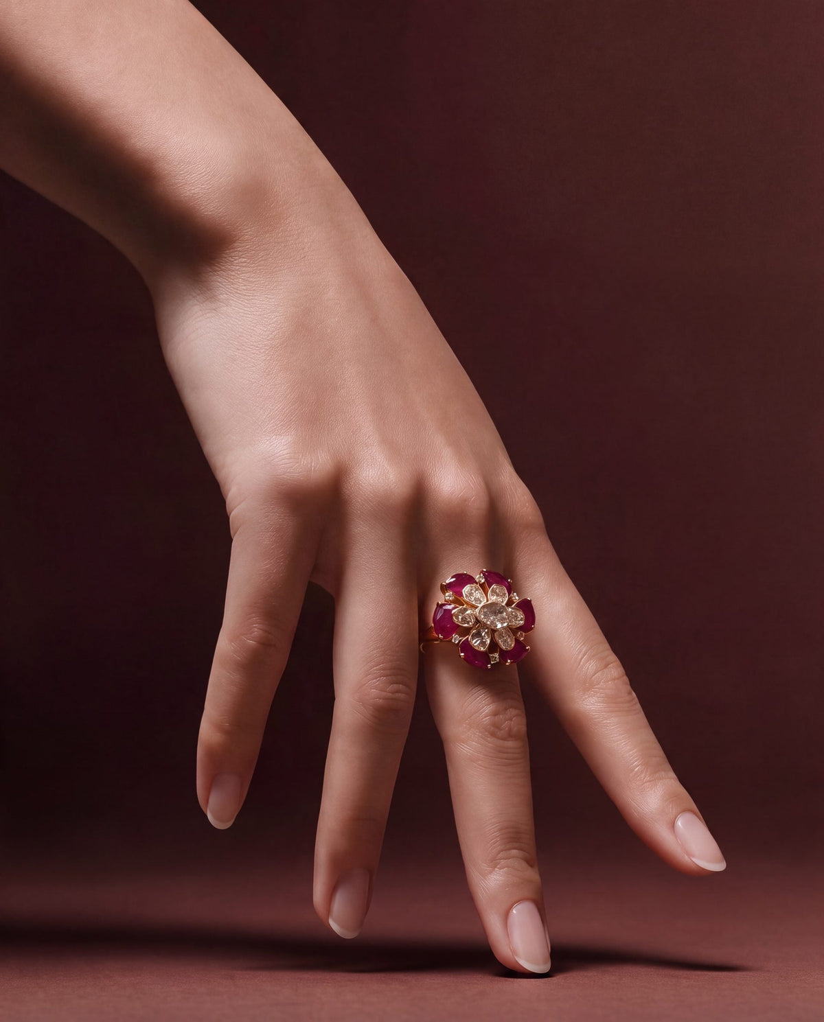 Lira Polki And Diamond Ring
