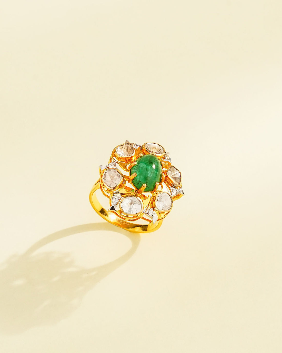 Nina Polki And Diamond Ring