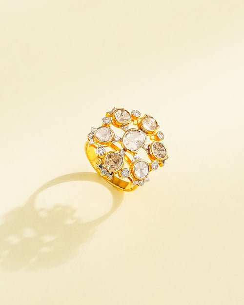 Kalpana Polki And Diamond Ring