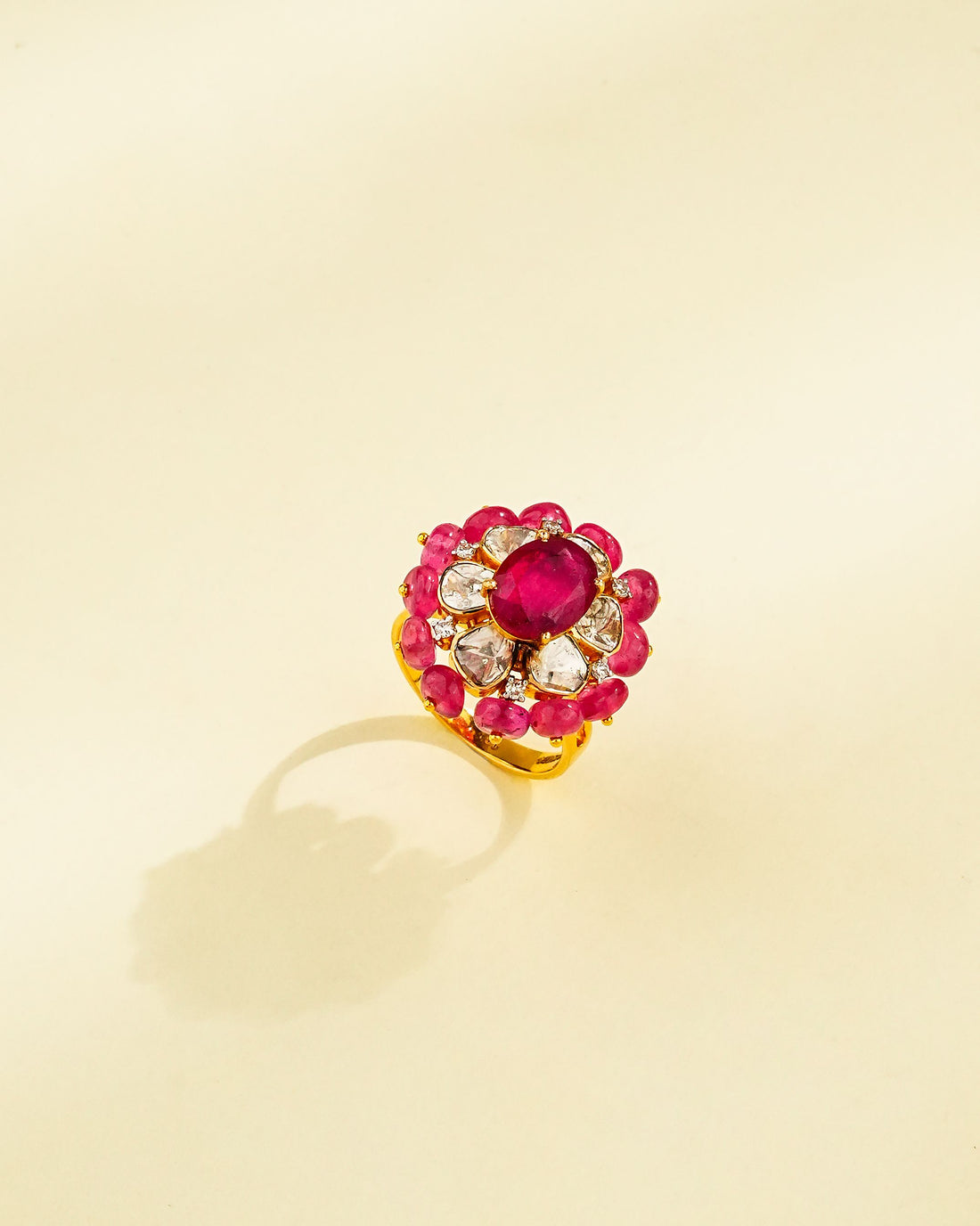 Kashish Polki And Diamond Ring