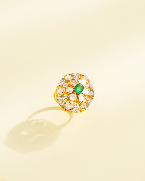Khyati Polki And Diamond Ring