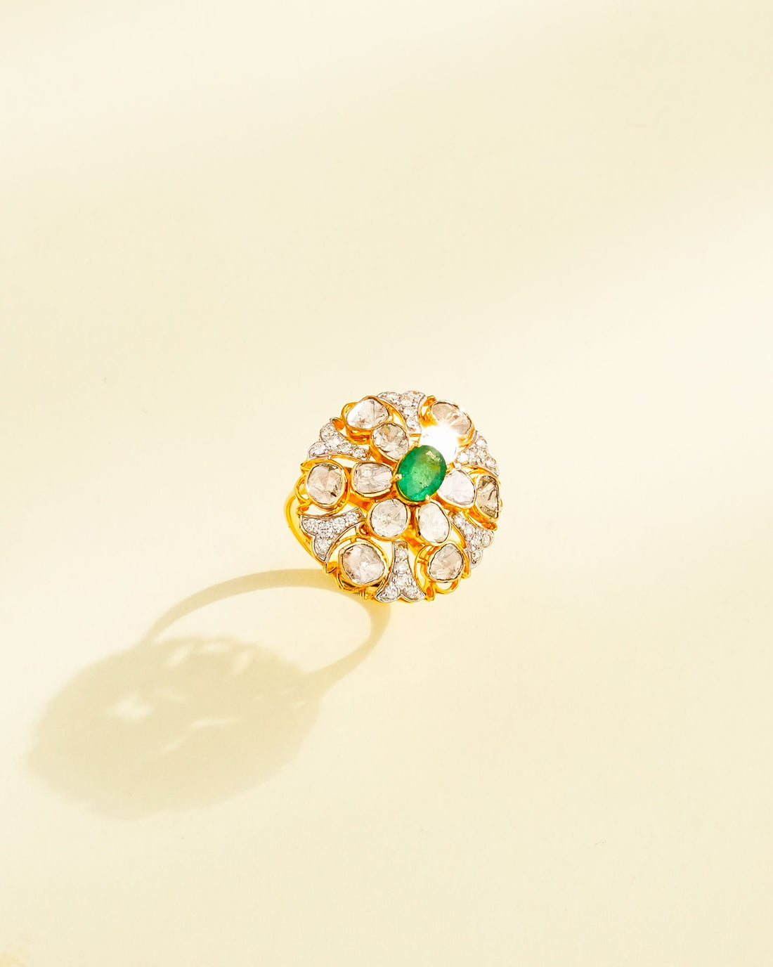 Khyati Polki And Diamond Ring
