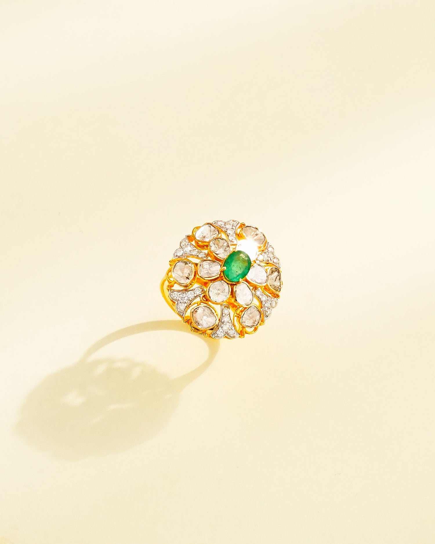 Khyati Polki And Diamond Ring