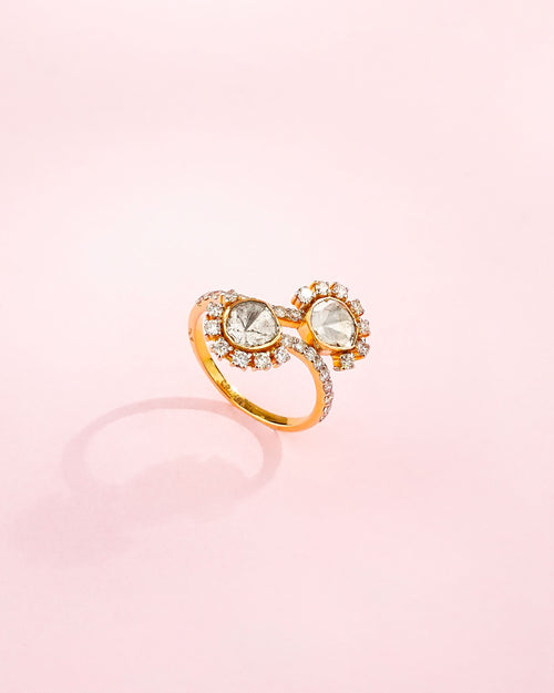 Advita Polki And Diamond Ring