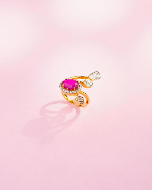 Era Polki And Diamond Ring