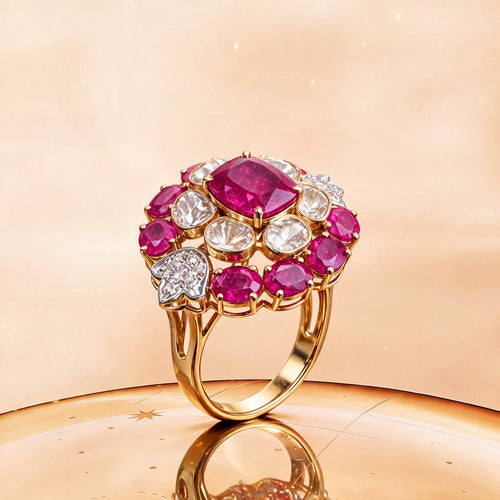 Lipika Polki And Diamond Ring