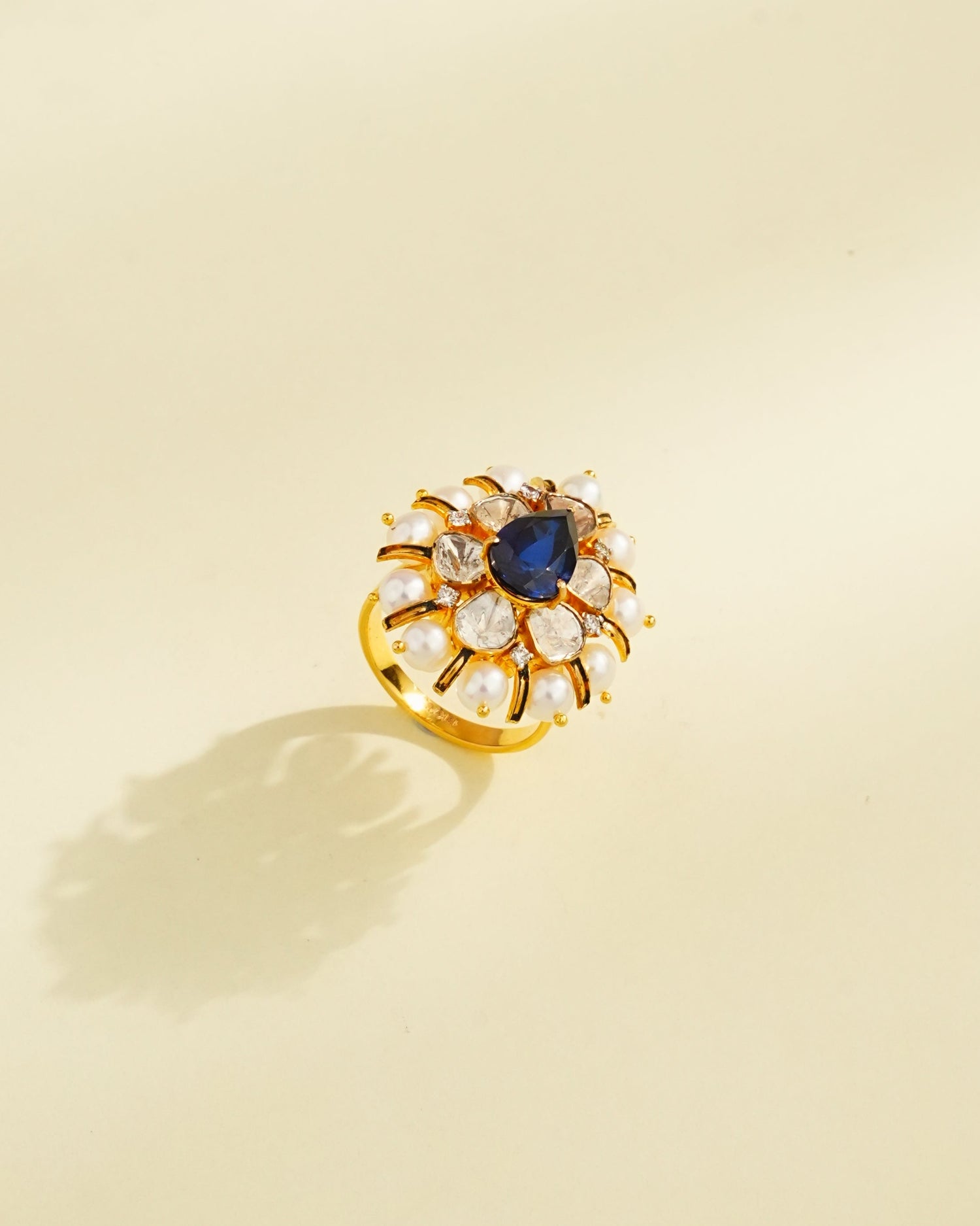 Divya Polki And Diamond Ring