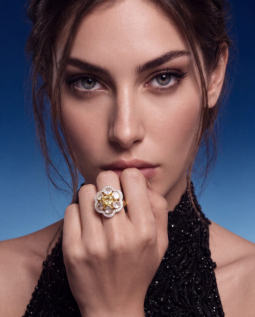 Kiran Polki And Diamond Ring