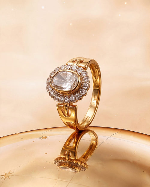 Sohana Polki And Diamond Ring