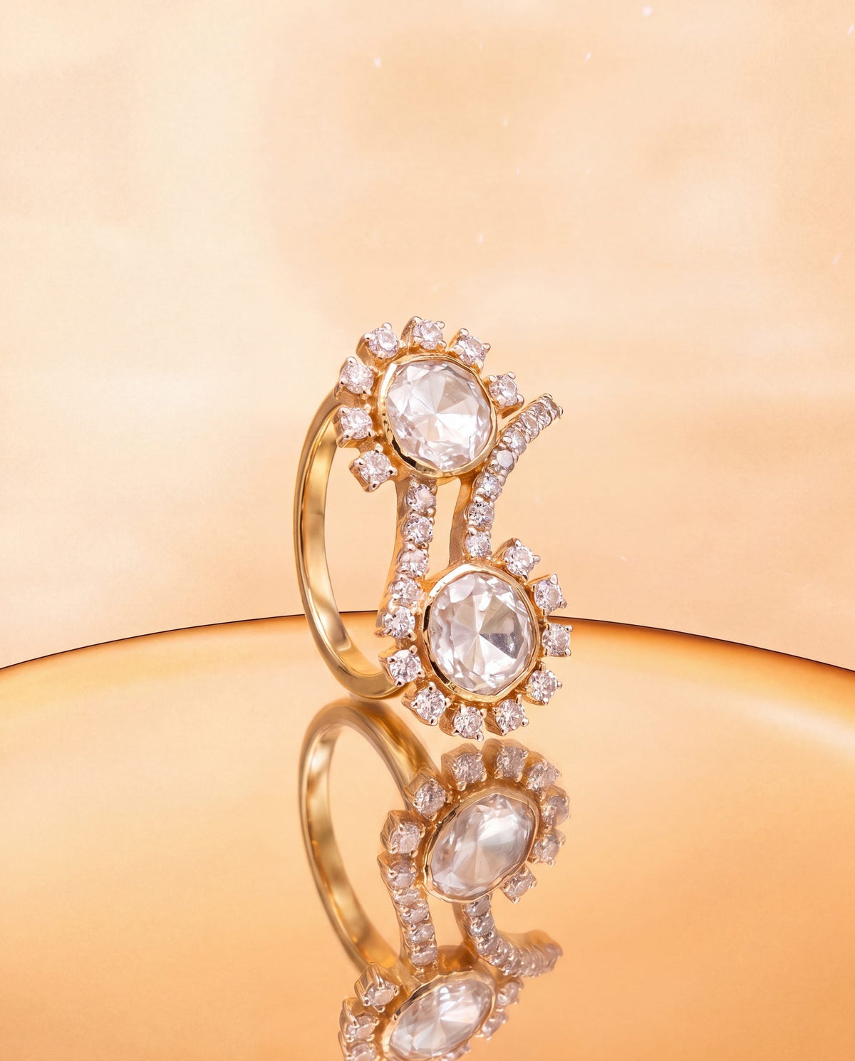 Himaja Polki And Diamond Ring