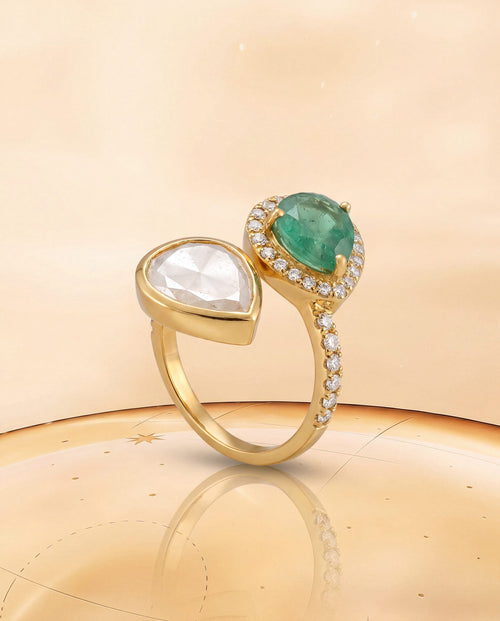 Helora Polki And Diamond Ring