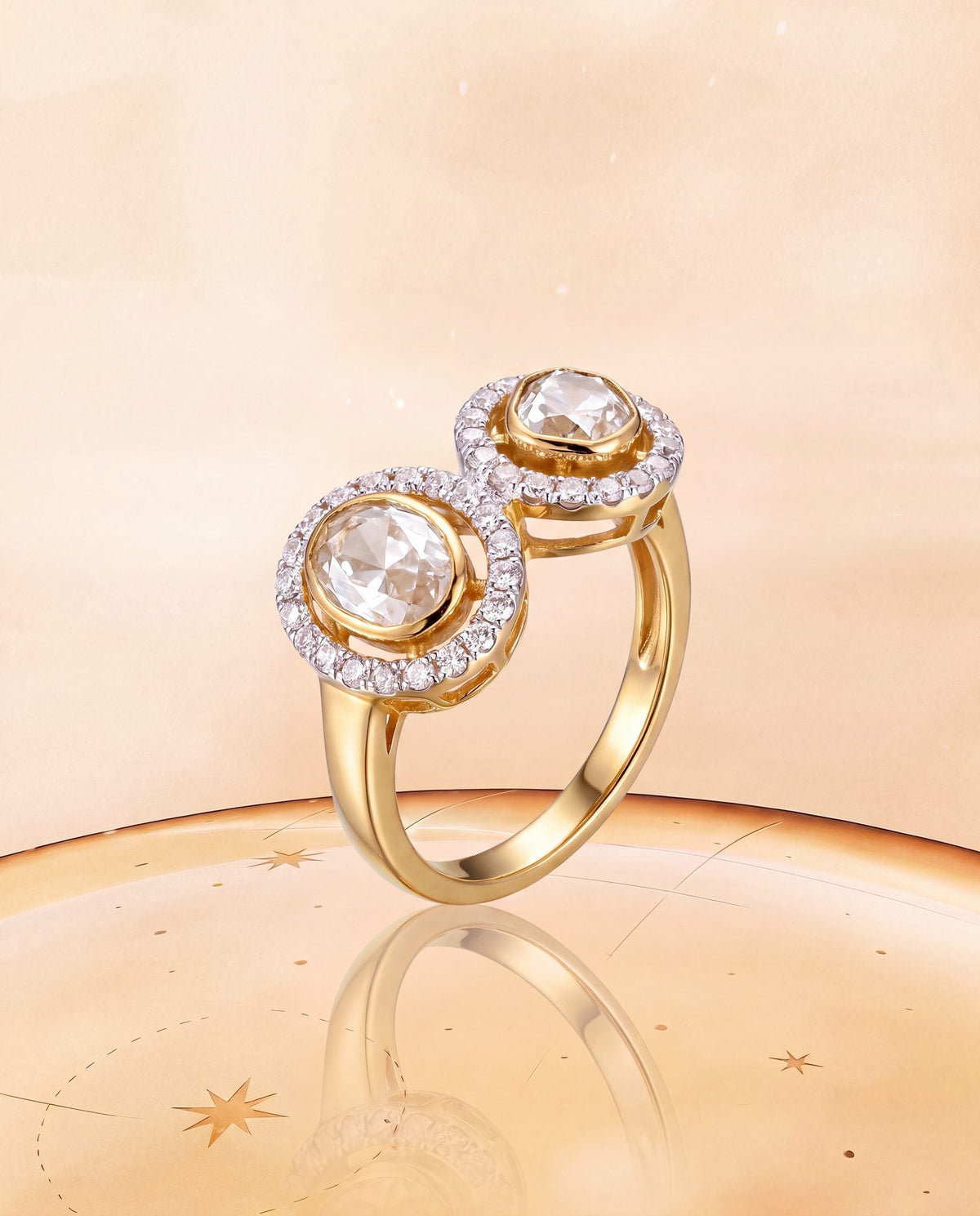 Alpana Polki And Diamond Ring