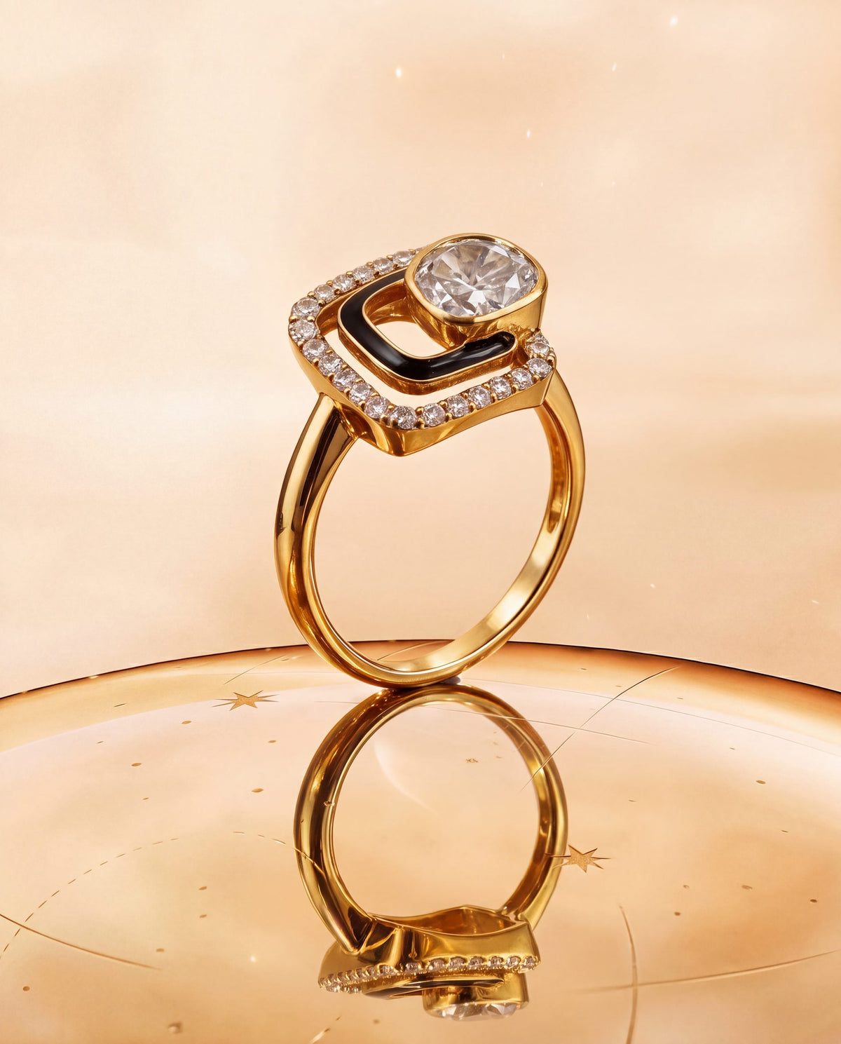 Alia Polki And Diamond Ring