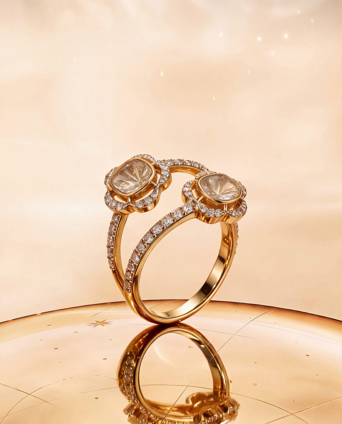Smita Polki And Diamond Ring