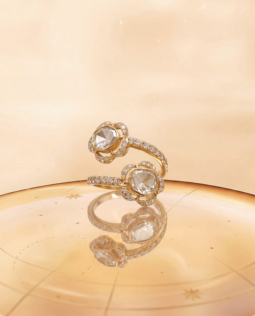 Bipra Polki And Diamond Ring