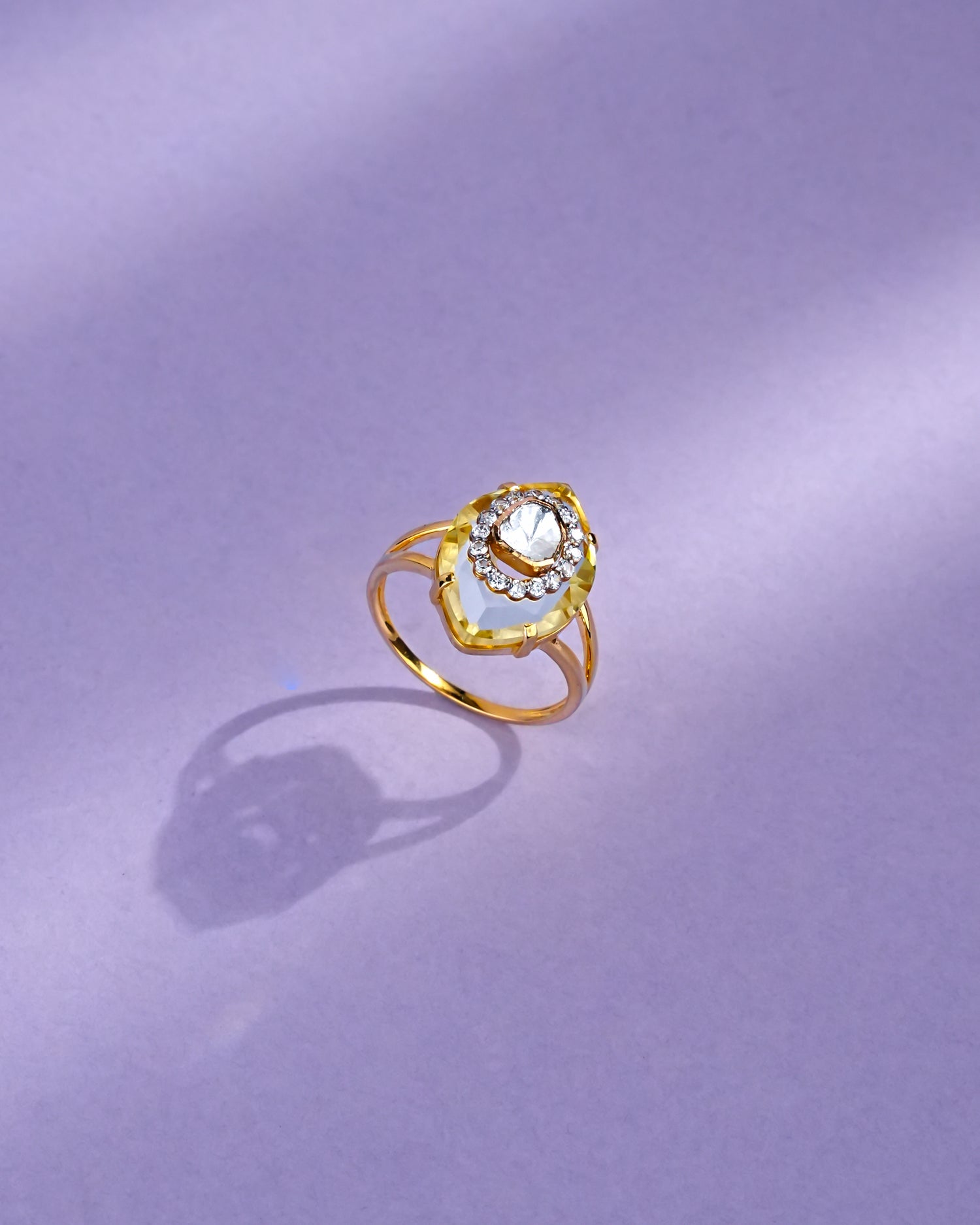 Kanishka Polki And Diamond Ring