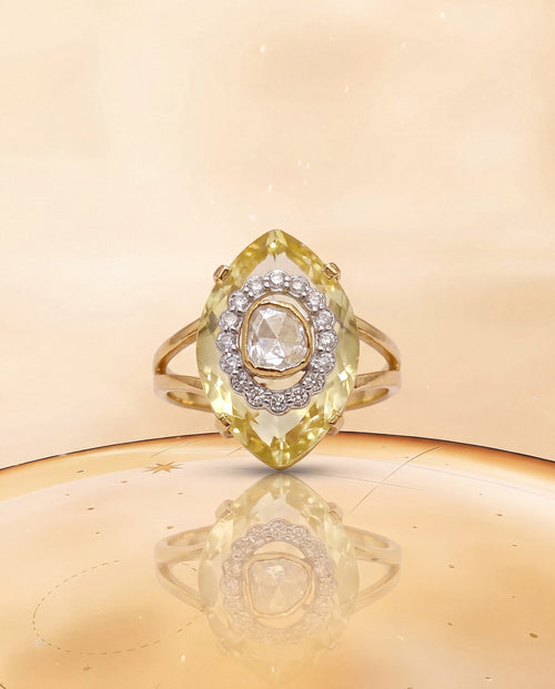 Kanishka Polki And Diamond Ring