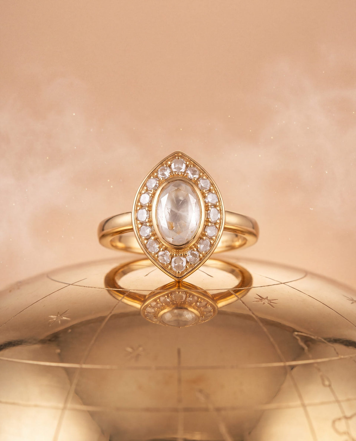 Kanishka Polki And Diamond Ring