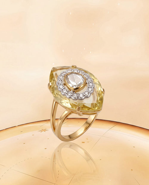 Kanishka Polki And Diamond Ring
