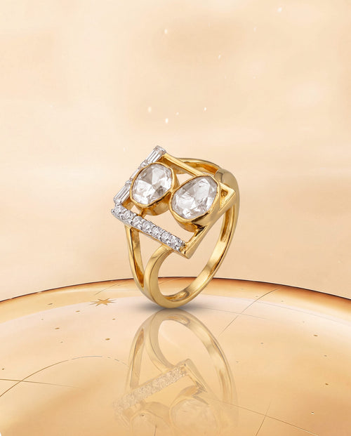 Sristi Polki And Diamond Ring