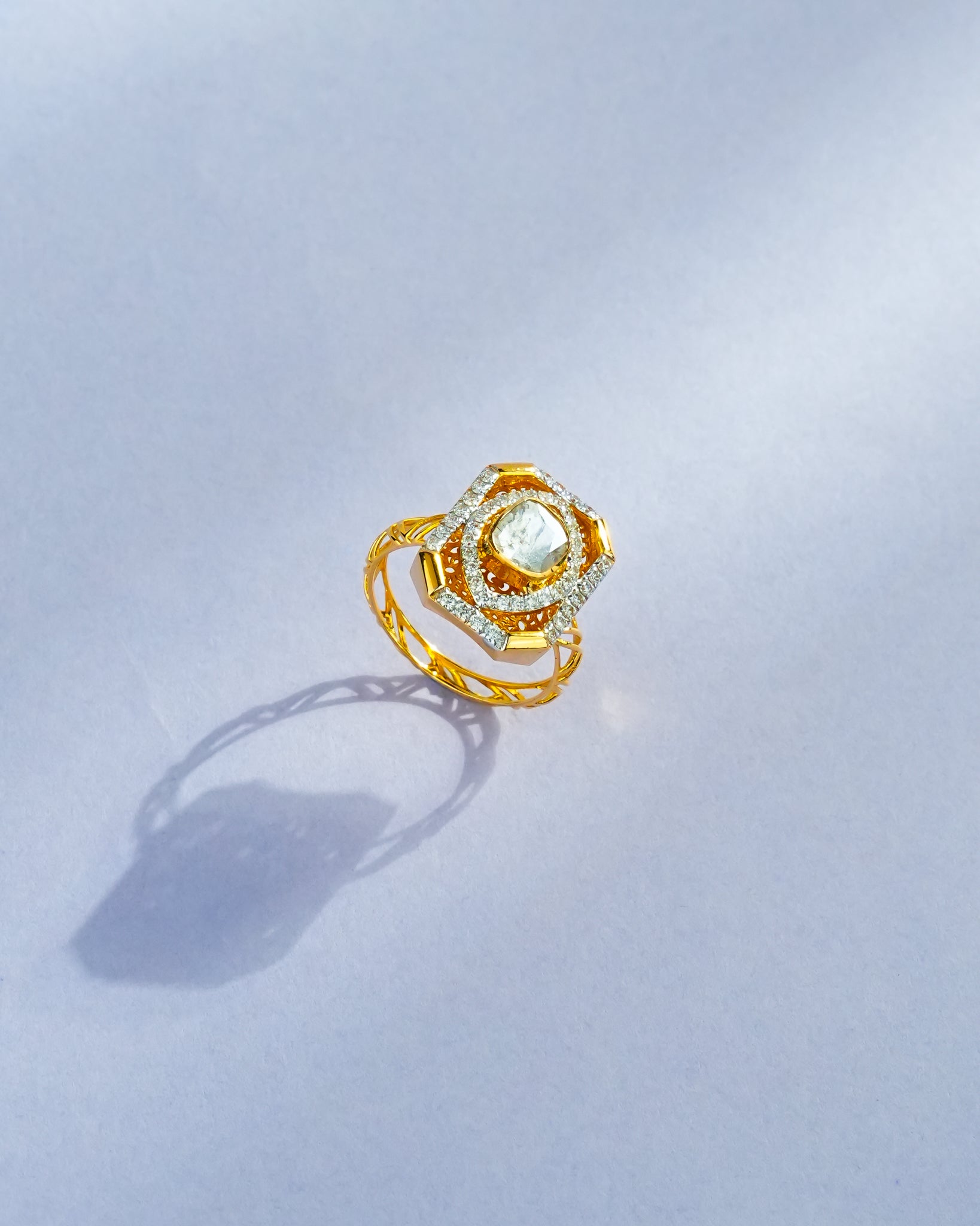 Lana Polki And Diamond Ring