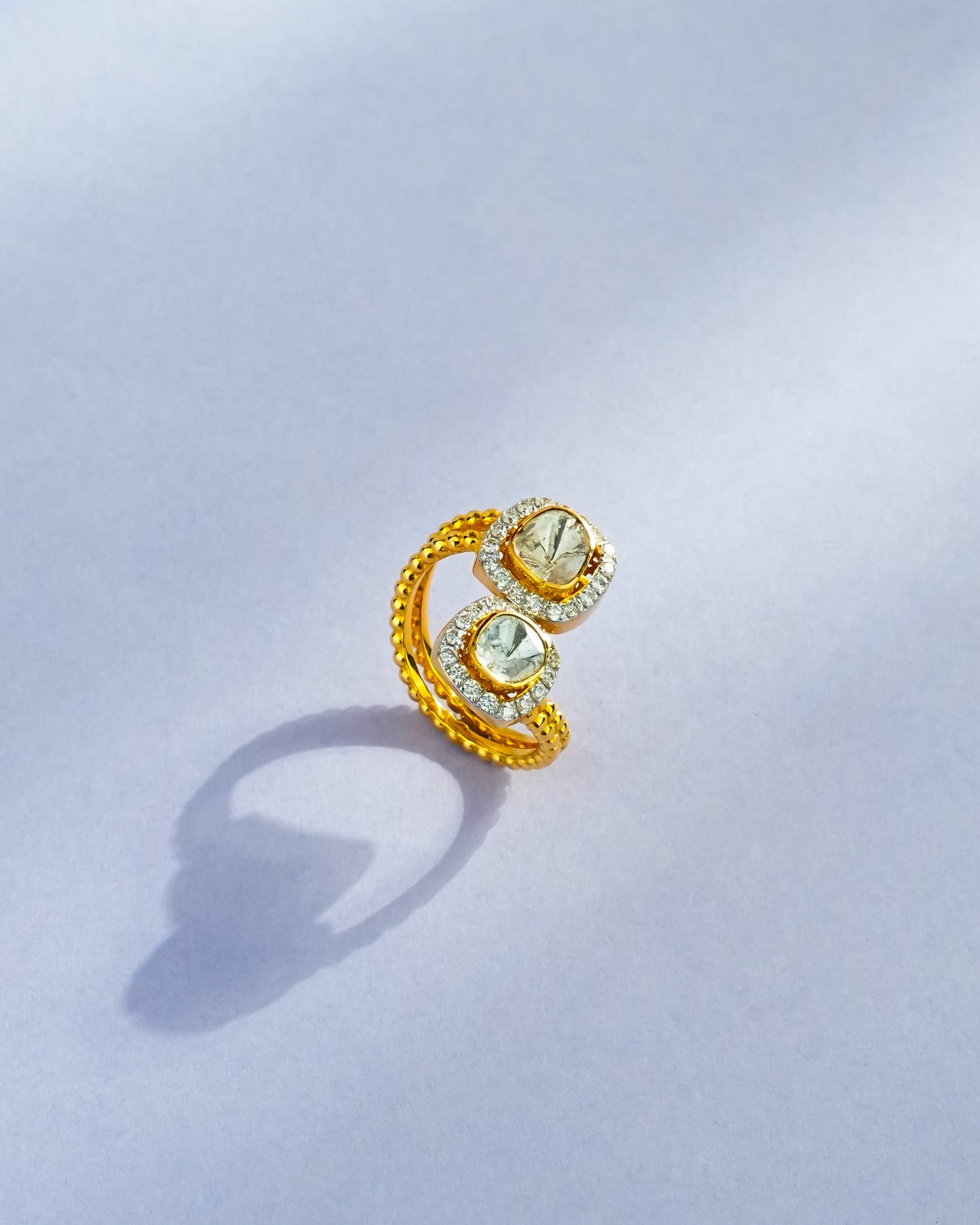 Elise Polki And Diamond Ring