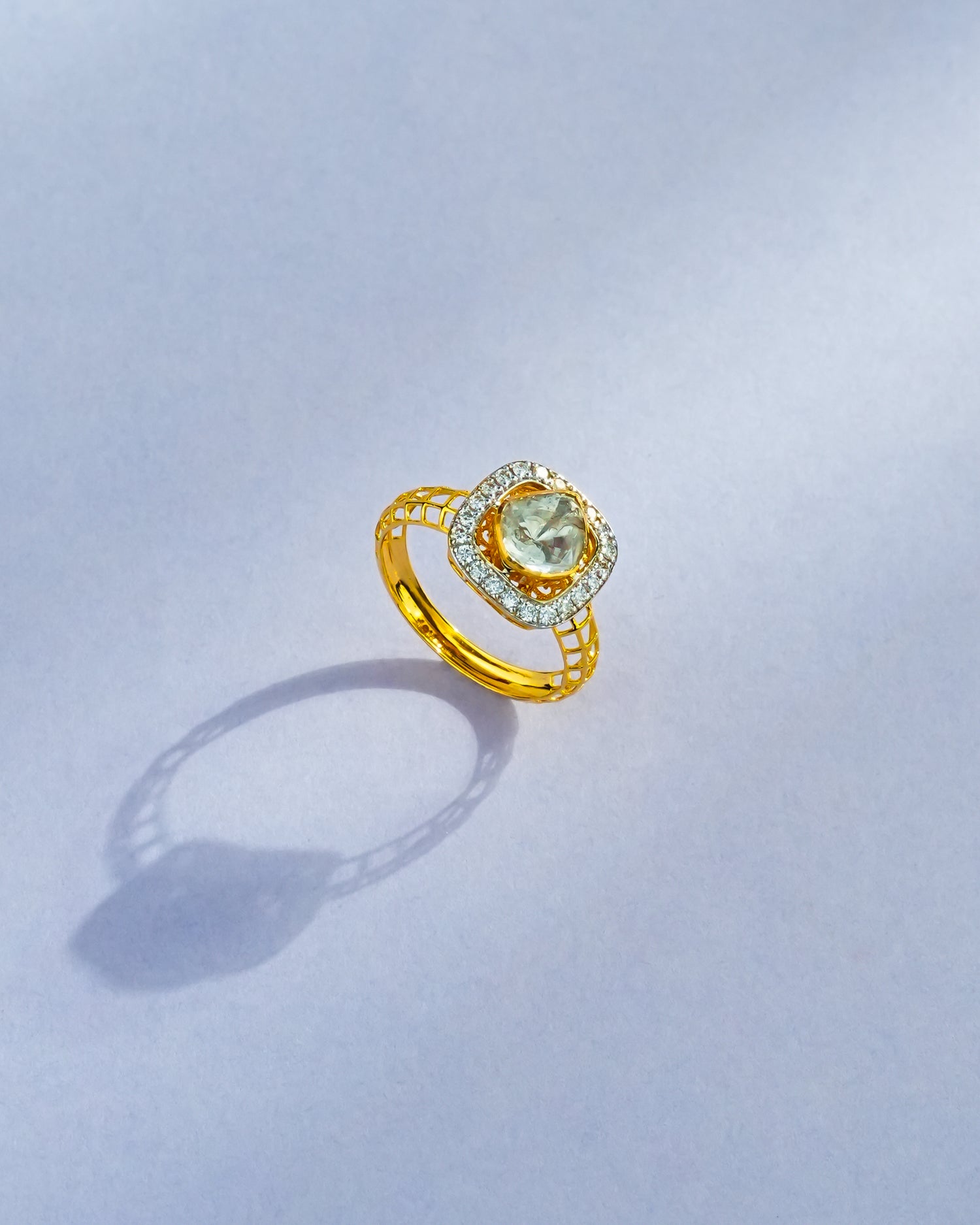 Leona Polki And Diamond Ring