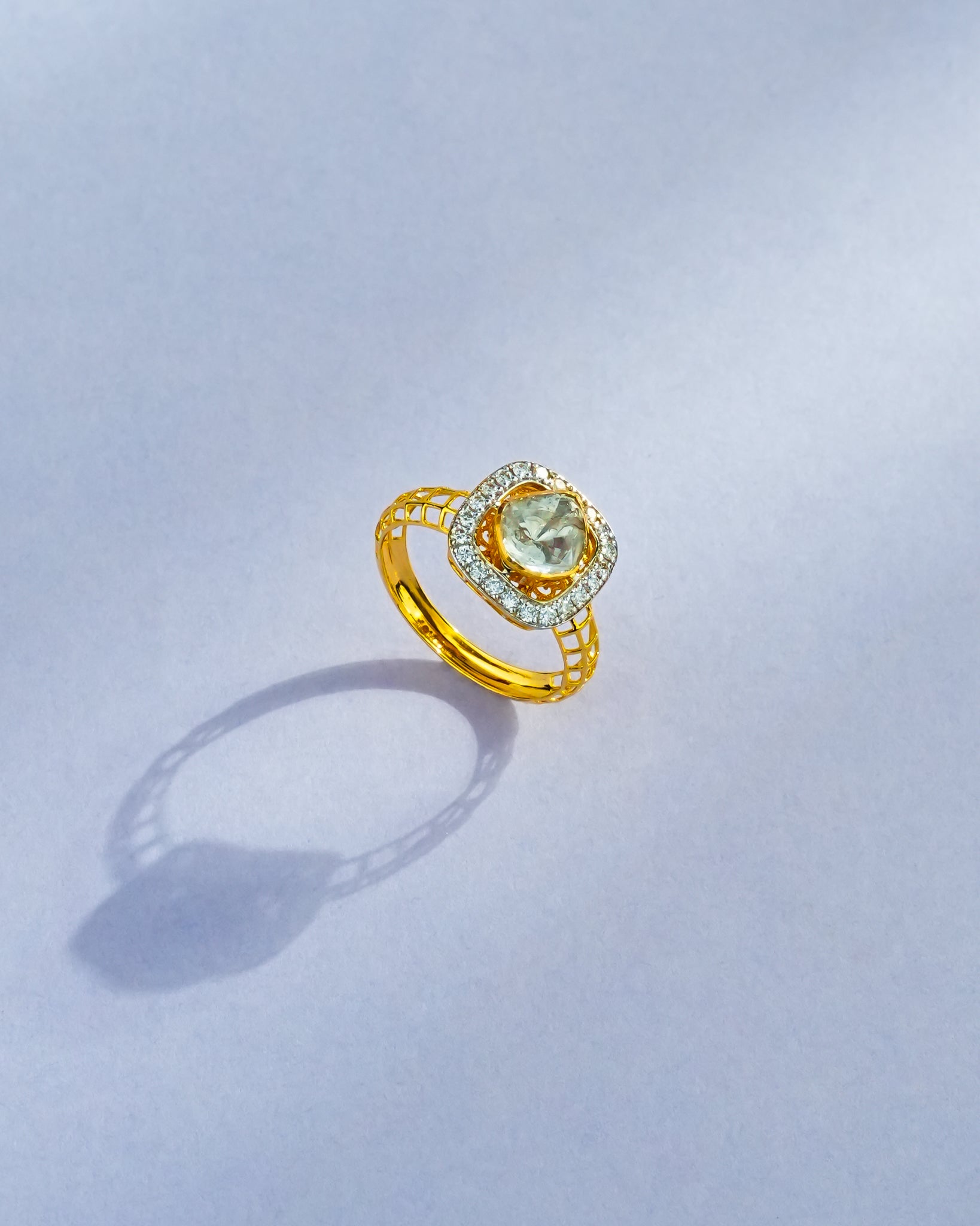 Leona Polki And Diamond Ring