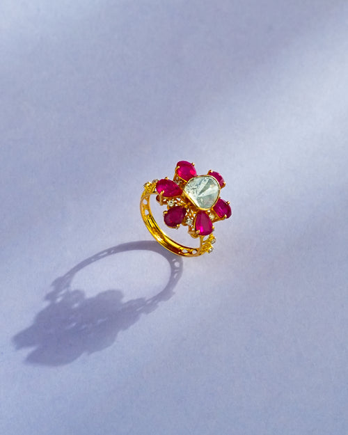 Callie Polki And Diamond Ring
