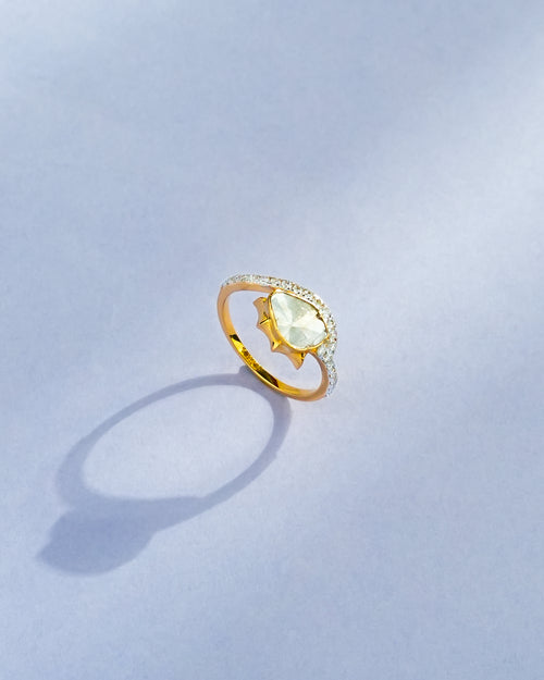 Alisha Polki And Diamond Ring