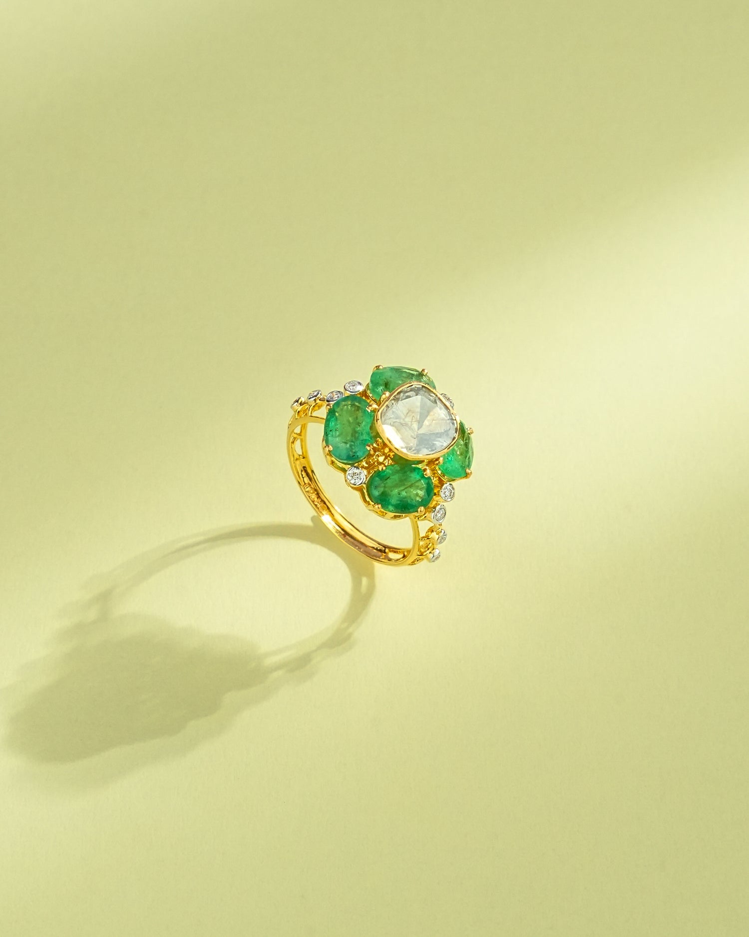 Riana Polki And Diamond Ring
