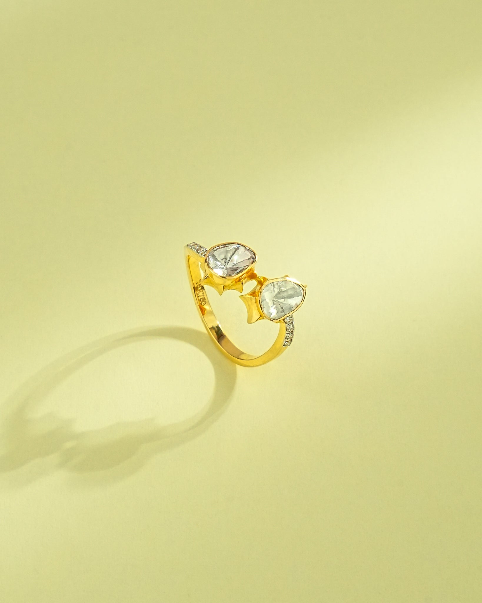 Veda Polki And Diamond Ring