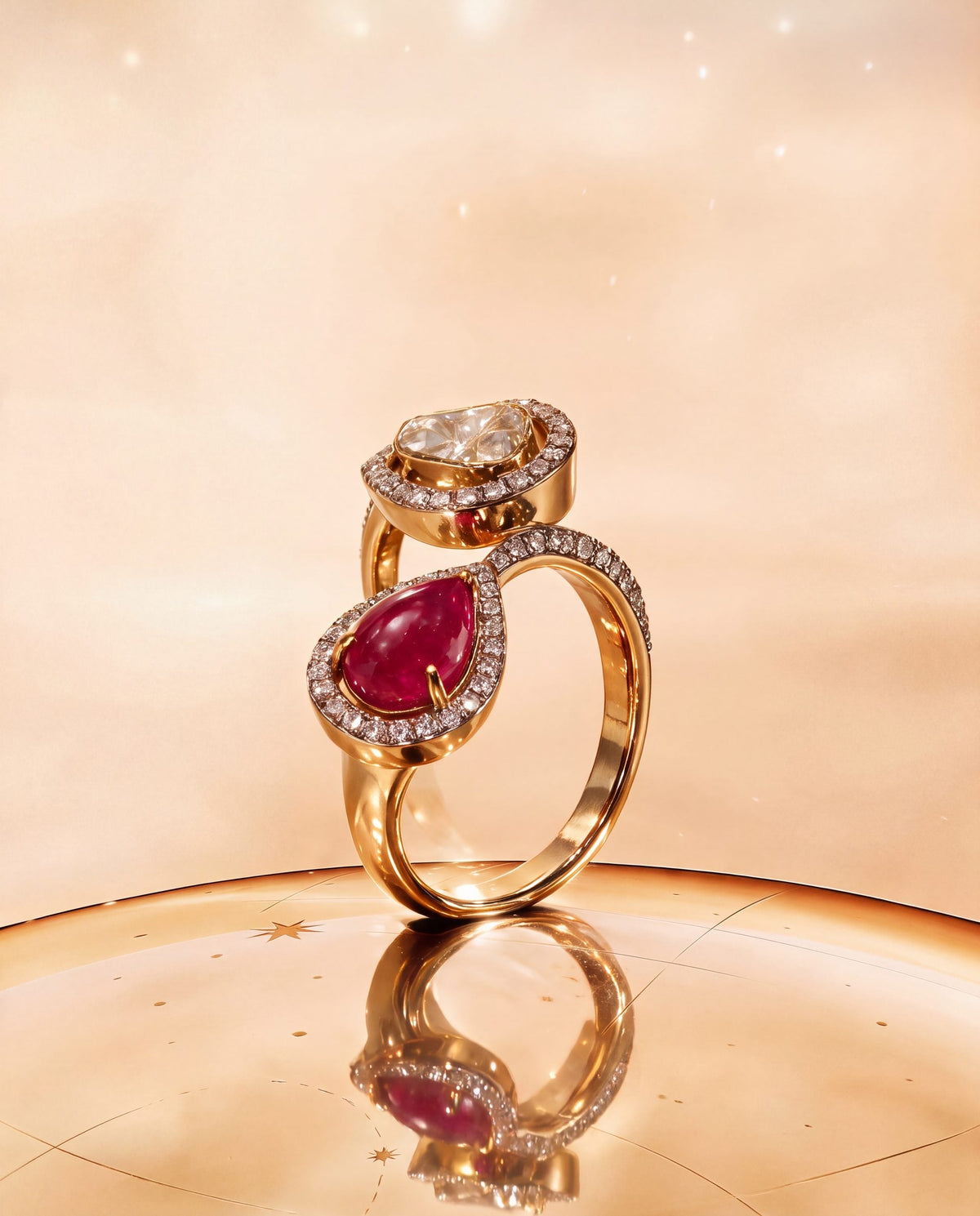 Camira Polki And Diamond Ring
