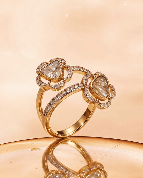 Bipra Polki And Diamond Ring