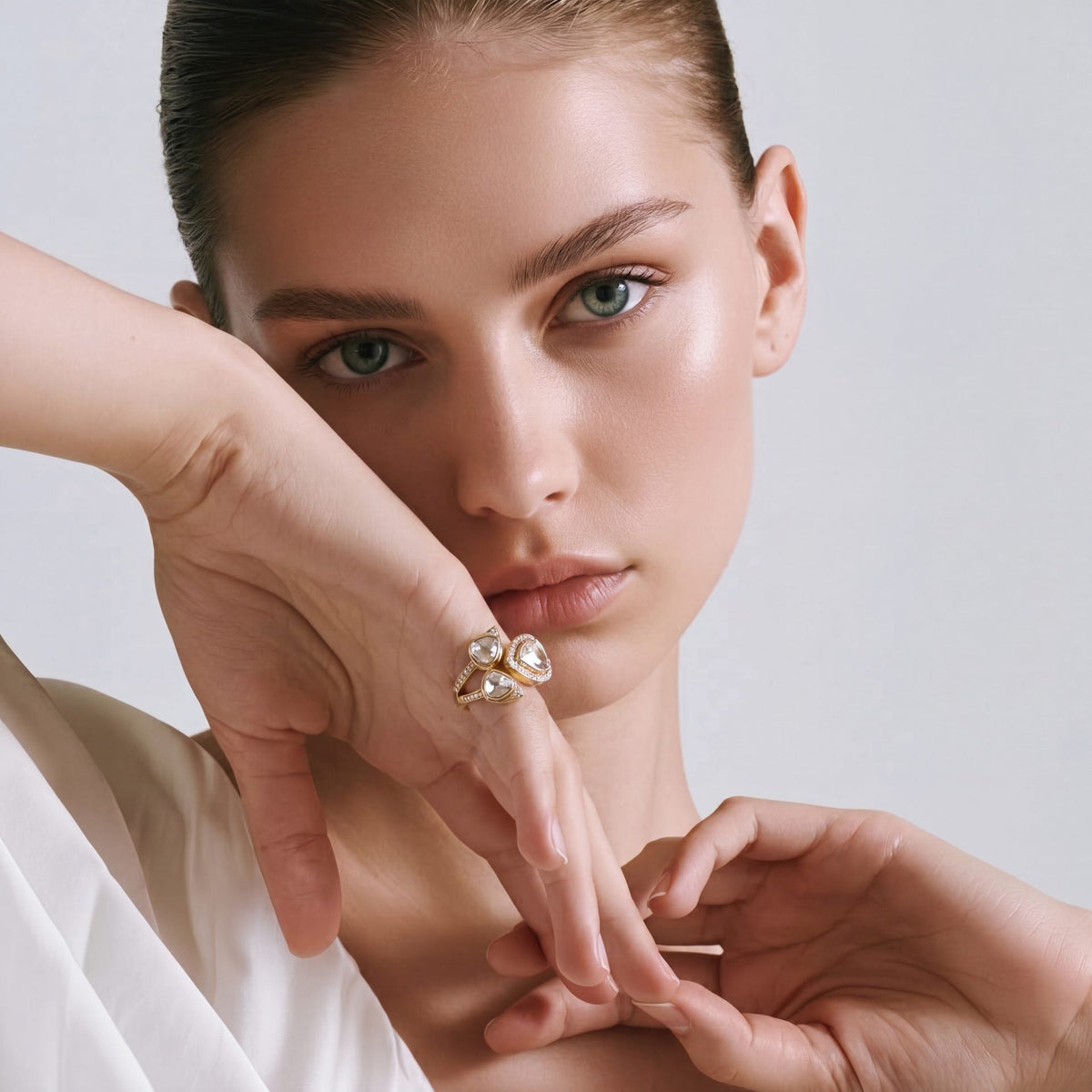 Brisa Polki And Diamond Ring