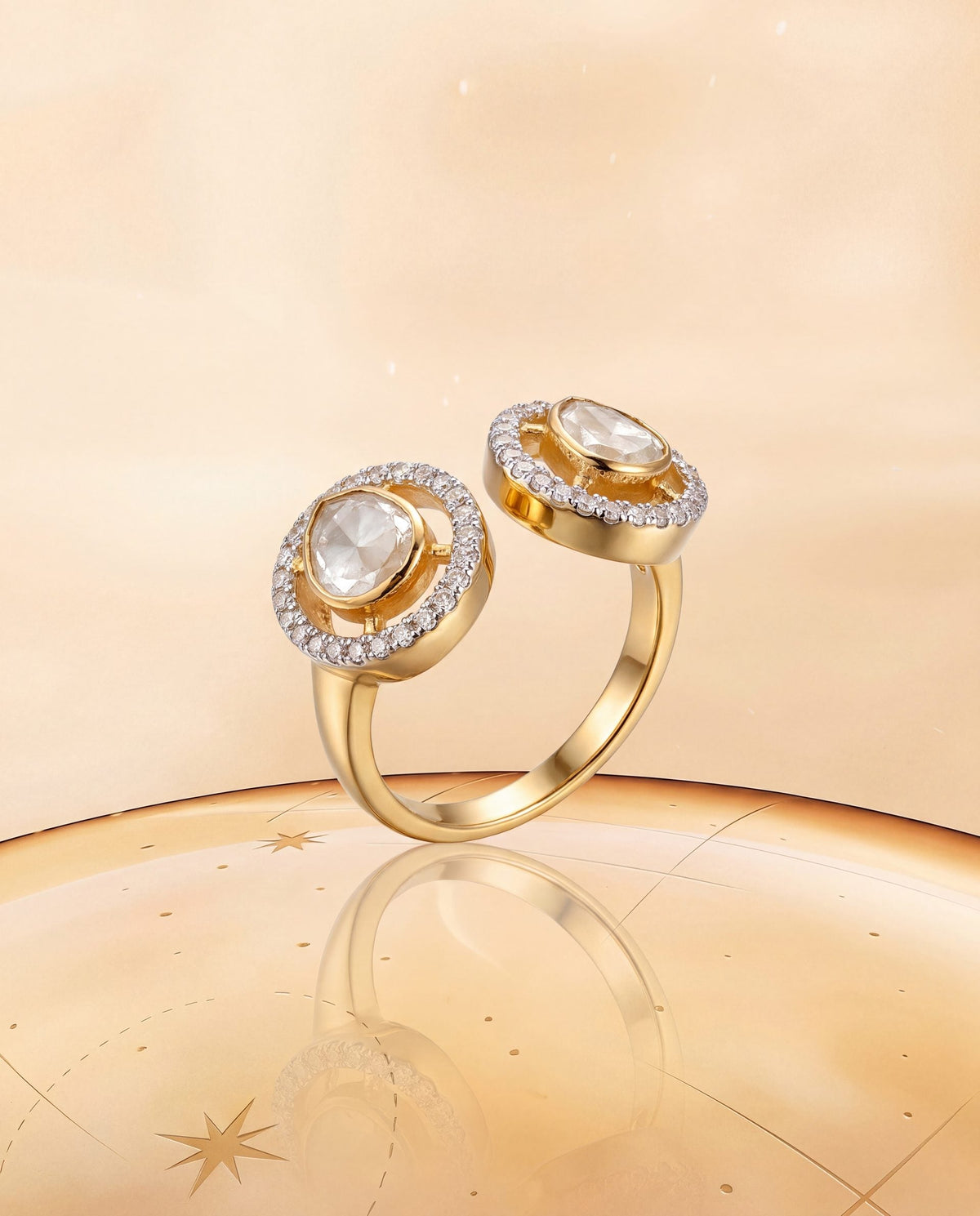 Amrita Polki And Diamond Ring