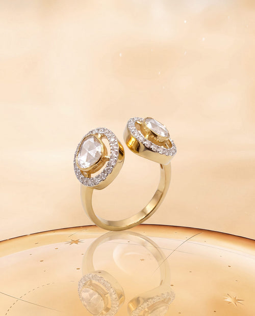 Amrita Polki And Diamond Ring