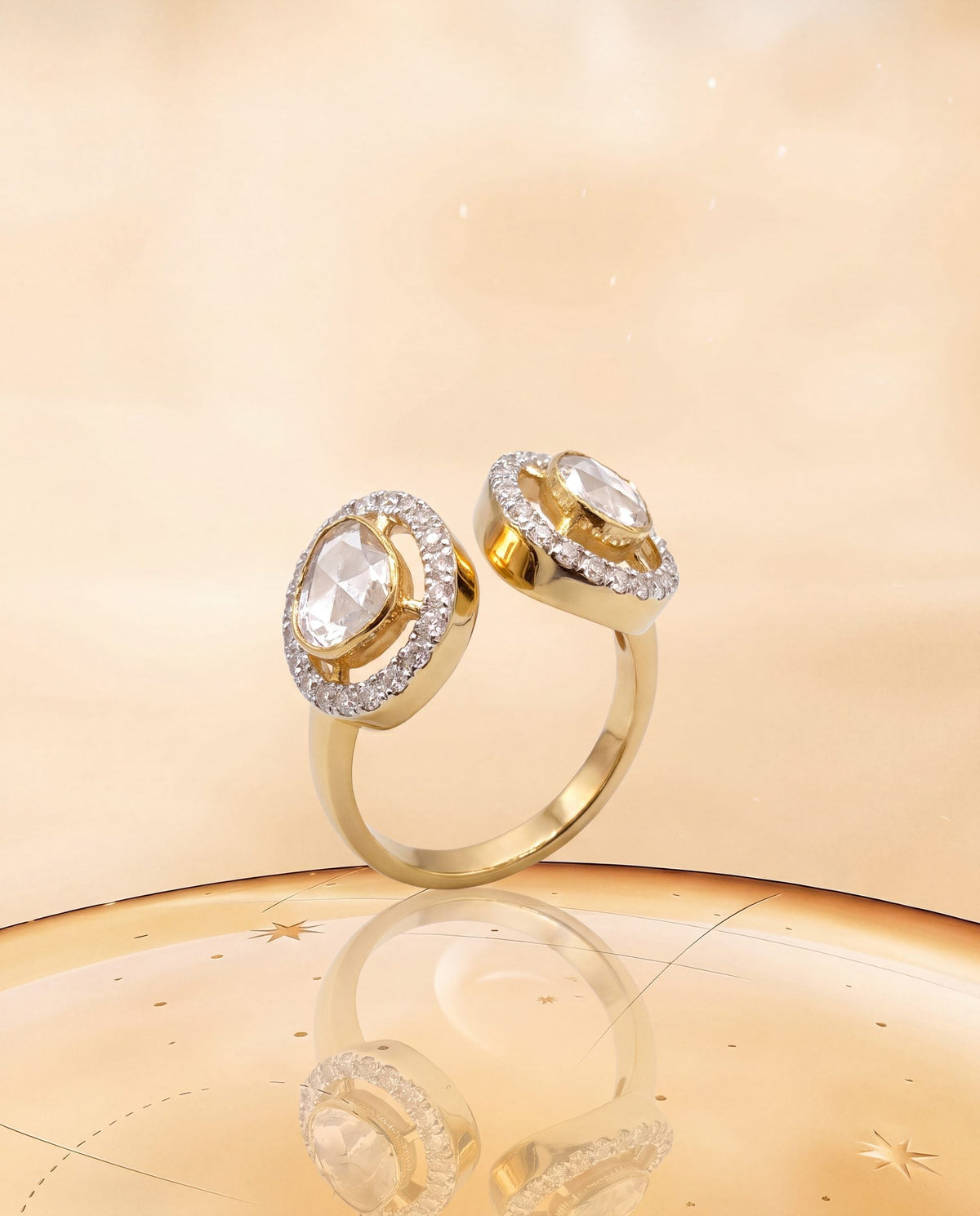 Amrita Polki And Diamond Ring