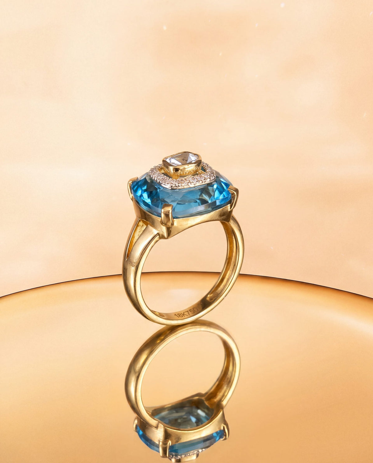 Mitali Polki And Diamond Ring