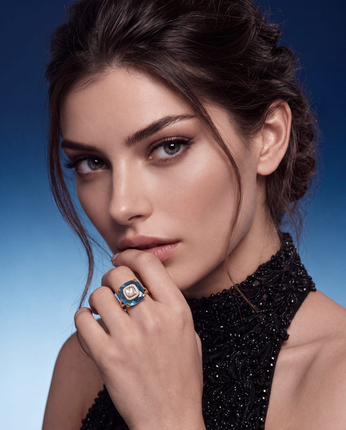 Mitali Polki And Diamond Ring