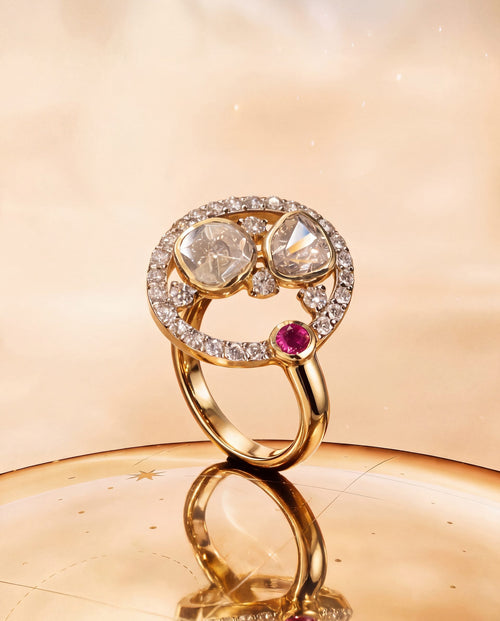 Sara Polki And Diamond Ring